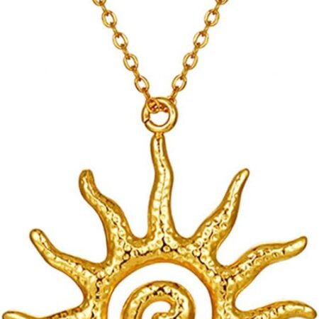 Women's sun necklace